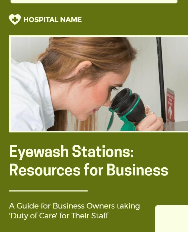 Business Eyewash Station Safety Guide Flyer Template