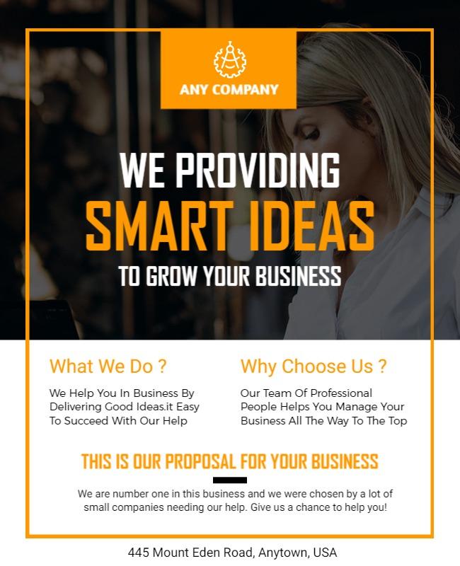 Business Growth Proposal Flyer Template