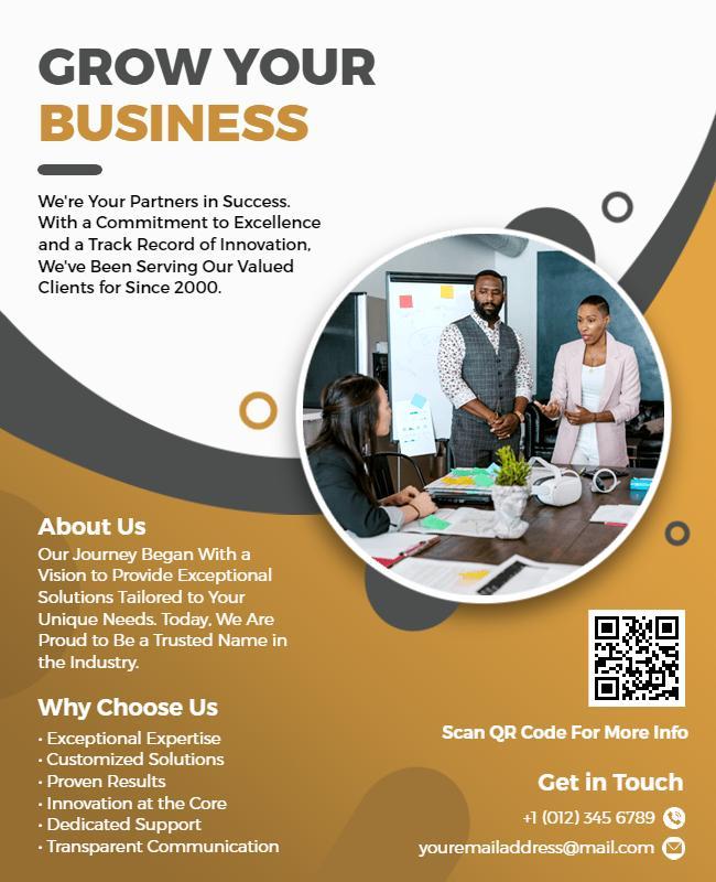 Business Growth Services Promotional Flyer Template