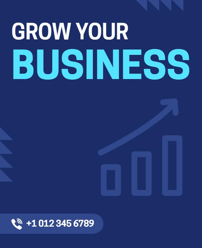 Business Growth Strategy Promotional Flyer Template