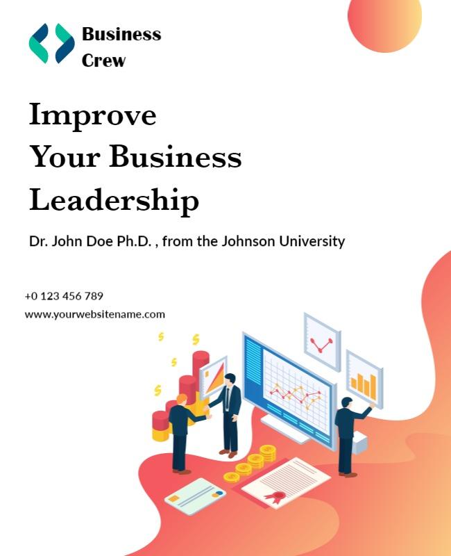 Business Leadership Workshop Flyer Template