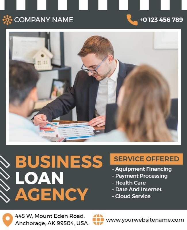 Business Loan Agency Services Flyer Template