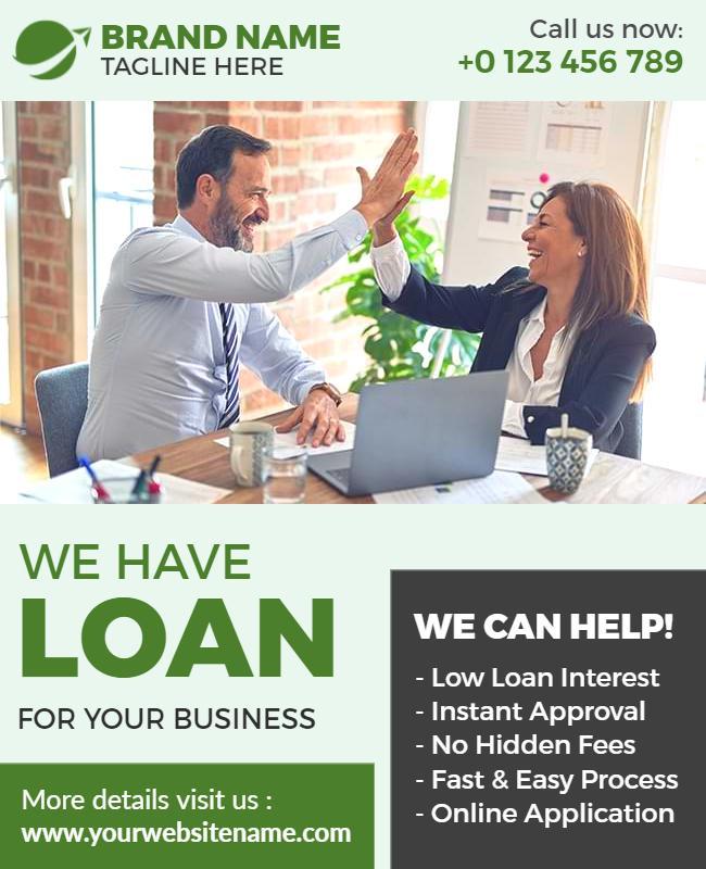 Business Loan Promotion Flyer Template