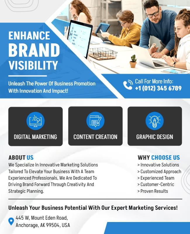 Business Marketing Services Flyer Template