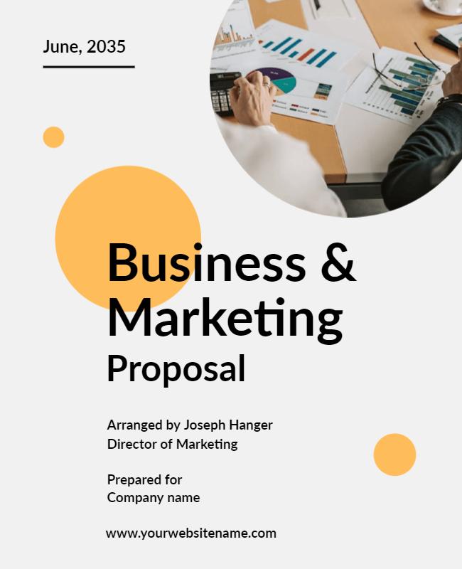 Business Marketing Strategy Proposal Flyer Template