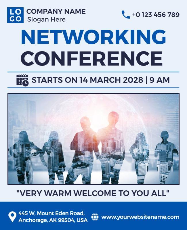 Business Networking Conference Event Flyer Template