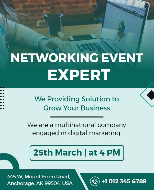 Business Networking Event Expert Flyer Template