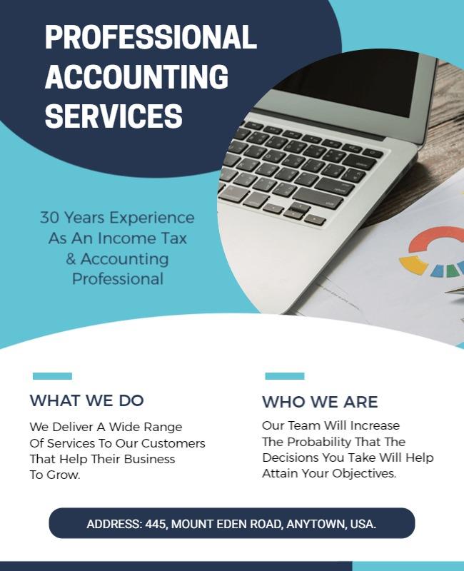 Business Service Accounting Flyer Template