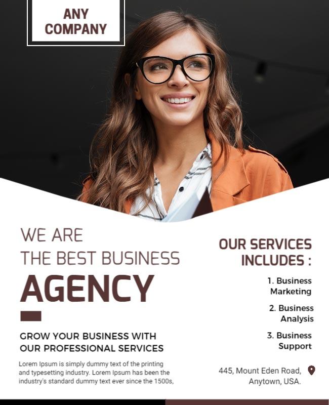 Business Services Agency Promotion Flyer Template