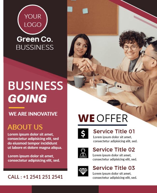 Business Services Promotion Flyer Template