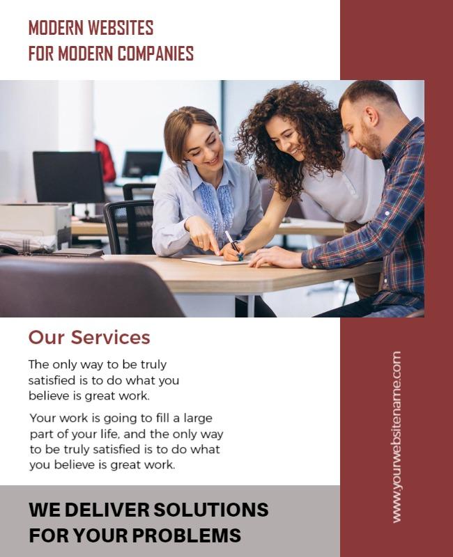 Business Solutions Service Flyer Template