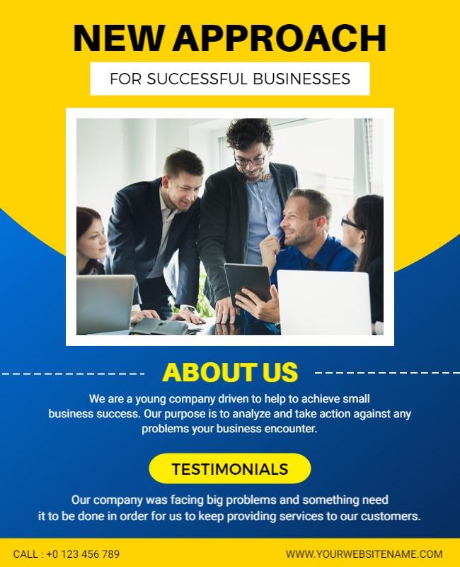 Business Success Strategy Promotional Flyer Template