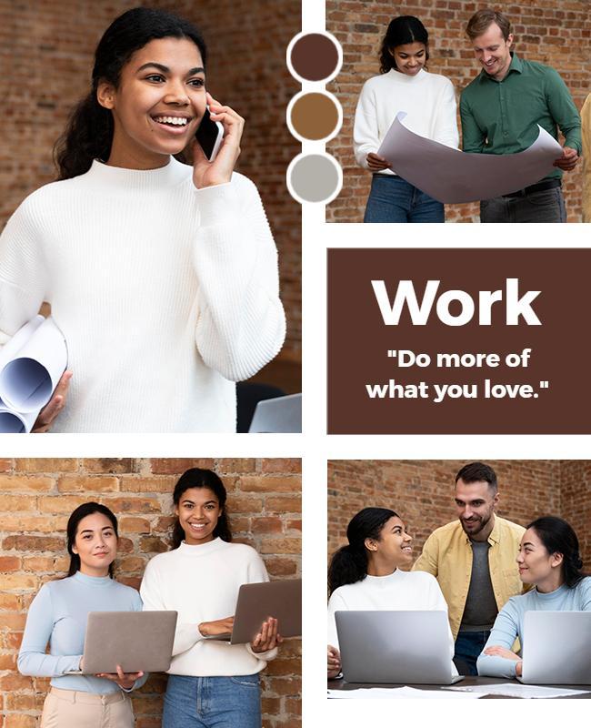Business Teamwork Collaboration Flyer Template