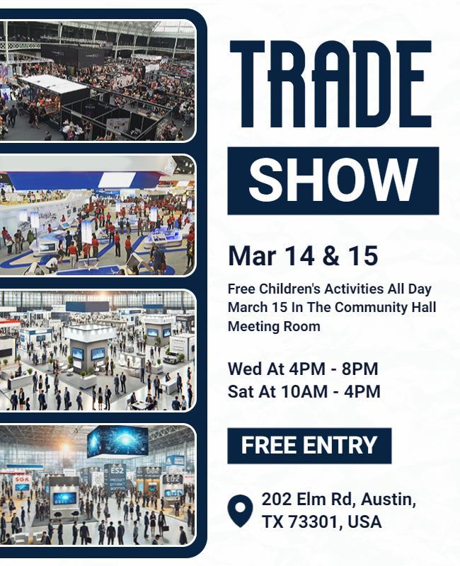 Business Trade Show Event Flyer Template