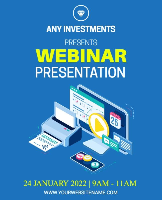 Business Webinar Presentation Flyer Template