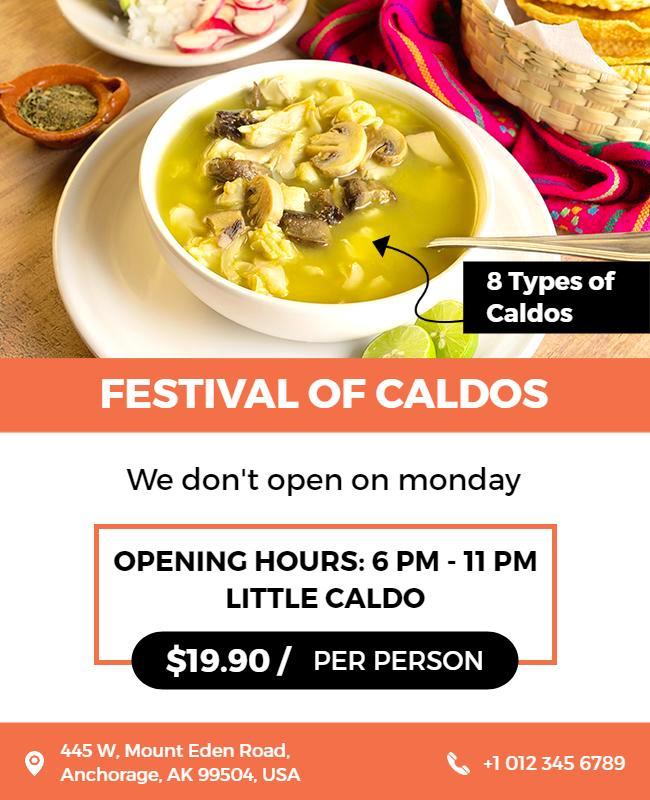 Caldo Soup Festival Event Flyer Template