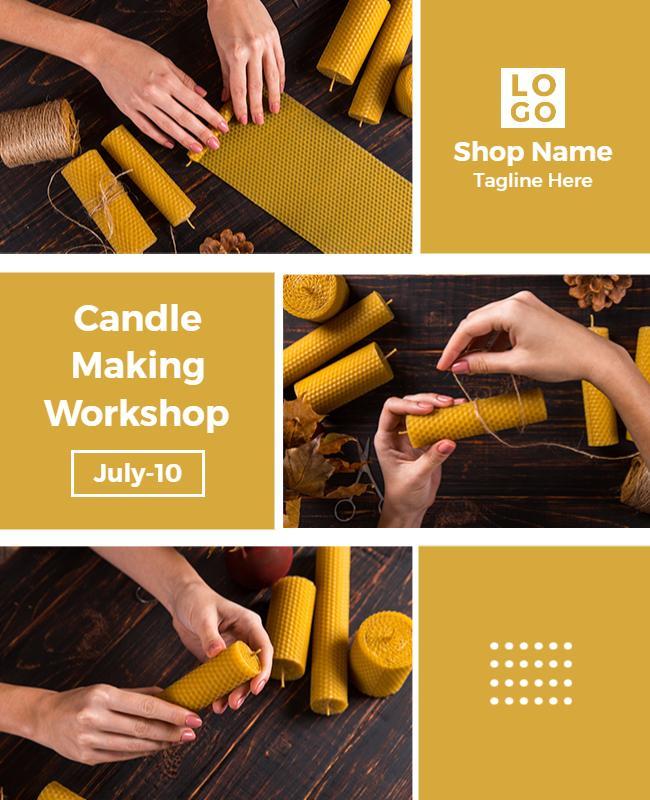 Candle Making Workshop Event Flyer Template