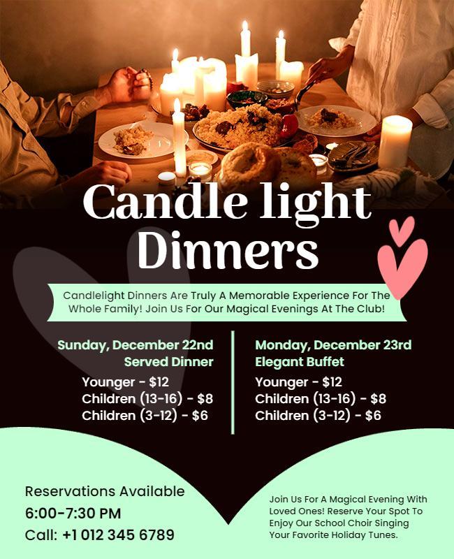 Candlelight Dinner Event Flyer Template