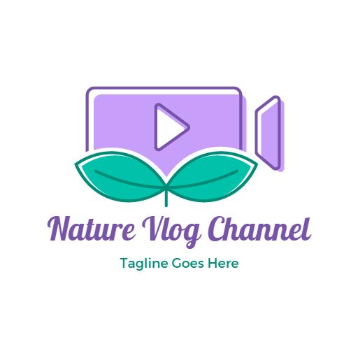 Captivating Nature Scenes Shared on Vlogging Channel Logo Template