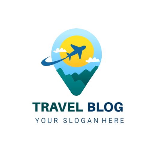 Captivating Sunlit Travel Blog Showcasing Adventure Journeys Logo Template
