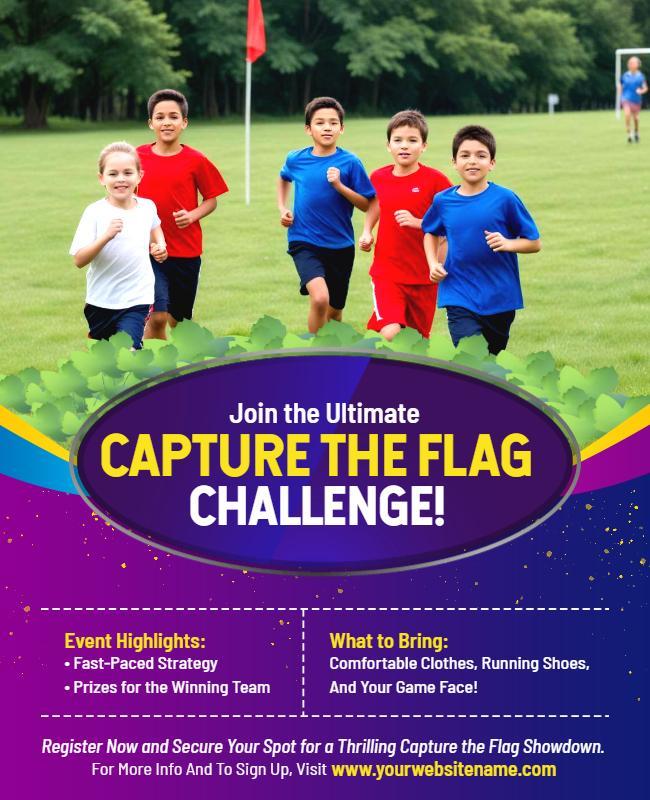 Capture the Flag Challenge Event Flyer Template