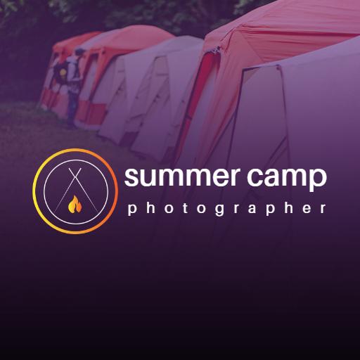 Capture Vibrant Summer Camp Experiences with Photography Logo Template