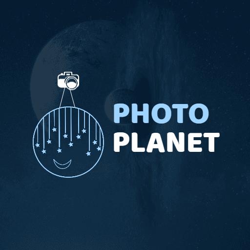 Capturing Cosmic Wonders in the Photo Planet Logo Template