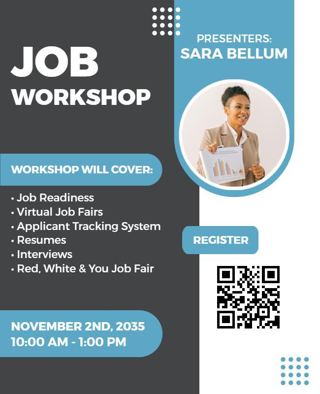 Career Development Job Workshop Event Flyer Template