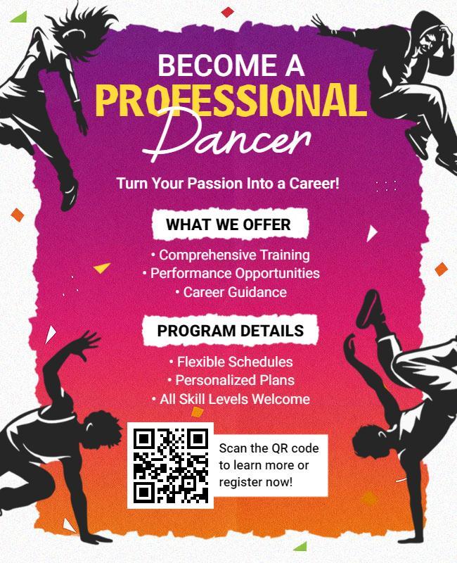 Career Guidance for Dancers Flyer Template