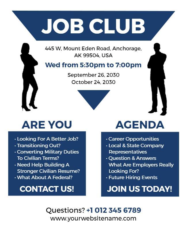 Career Transition Networking Event Flyer Template