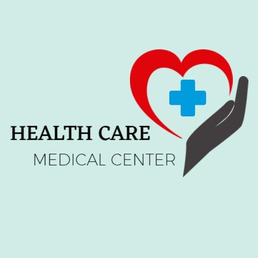 Caring Hand and Heart Symbol Representing Healthcare Logo Template