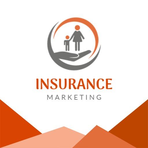 Caring Hand Supporting Family in Insurance Marketing Logo Template