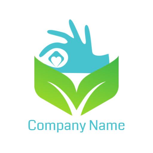 Caring Hands Shaping Future of Personalized Healthcare Logo Template