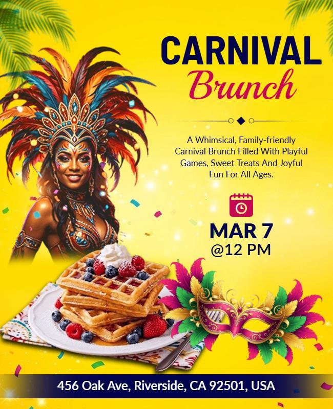 Carnival Brunch Event Flyer Template