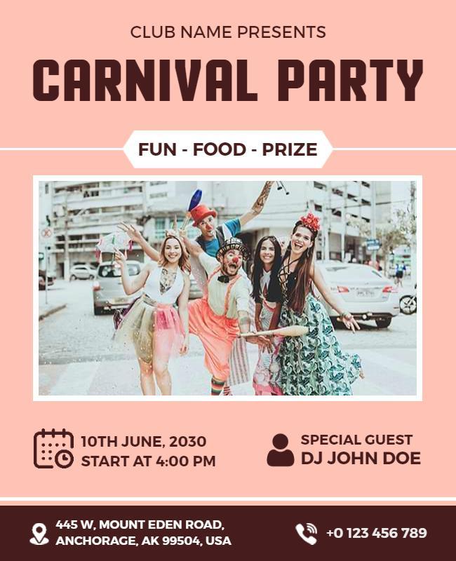 Carnival Celebration Event Flyer Template