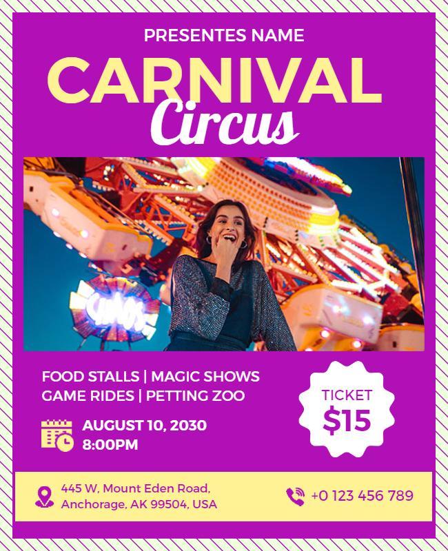 Carnival Circus Event Flyer Template