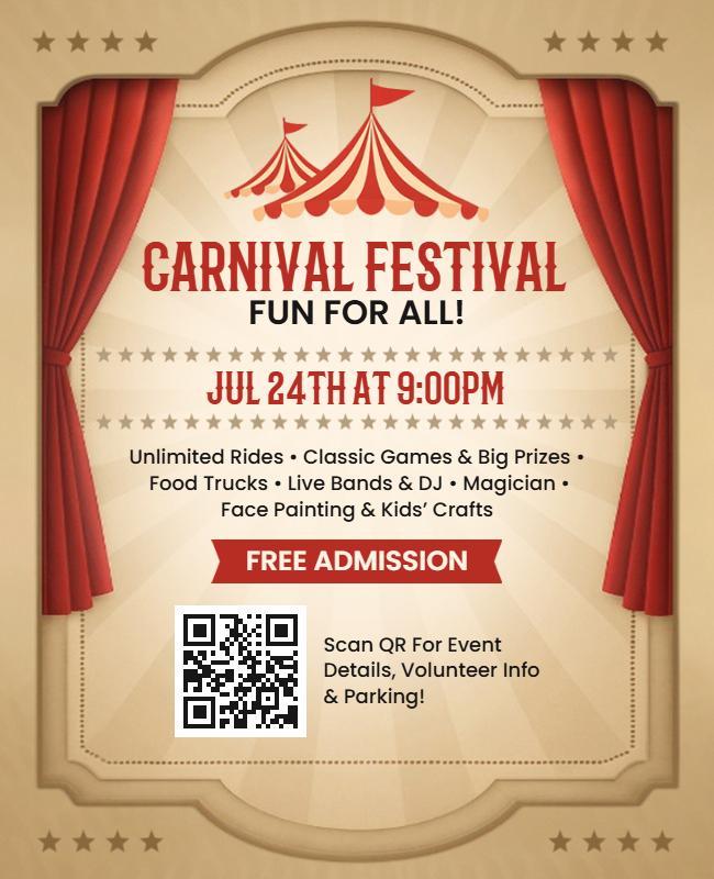 Carnival Festival Event Flyer Template