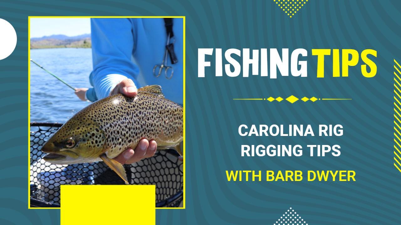 Carolina Rig Techniques Fishing Tips YouTube Thumbnail Template