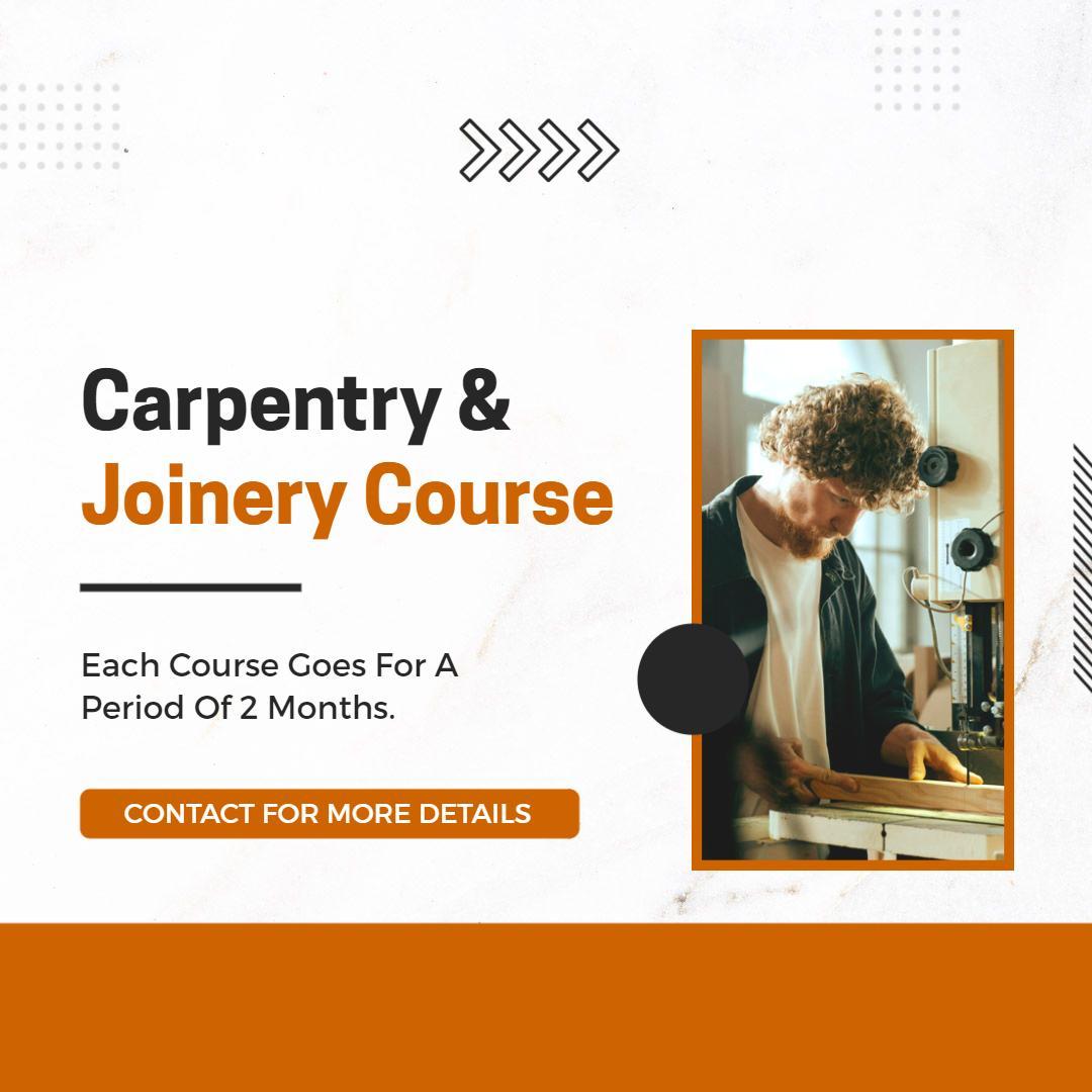 Carpentry and Joinery Course Promotion Instagram Flyer Template