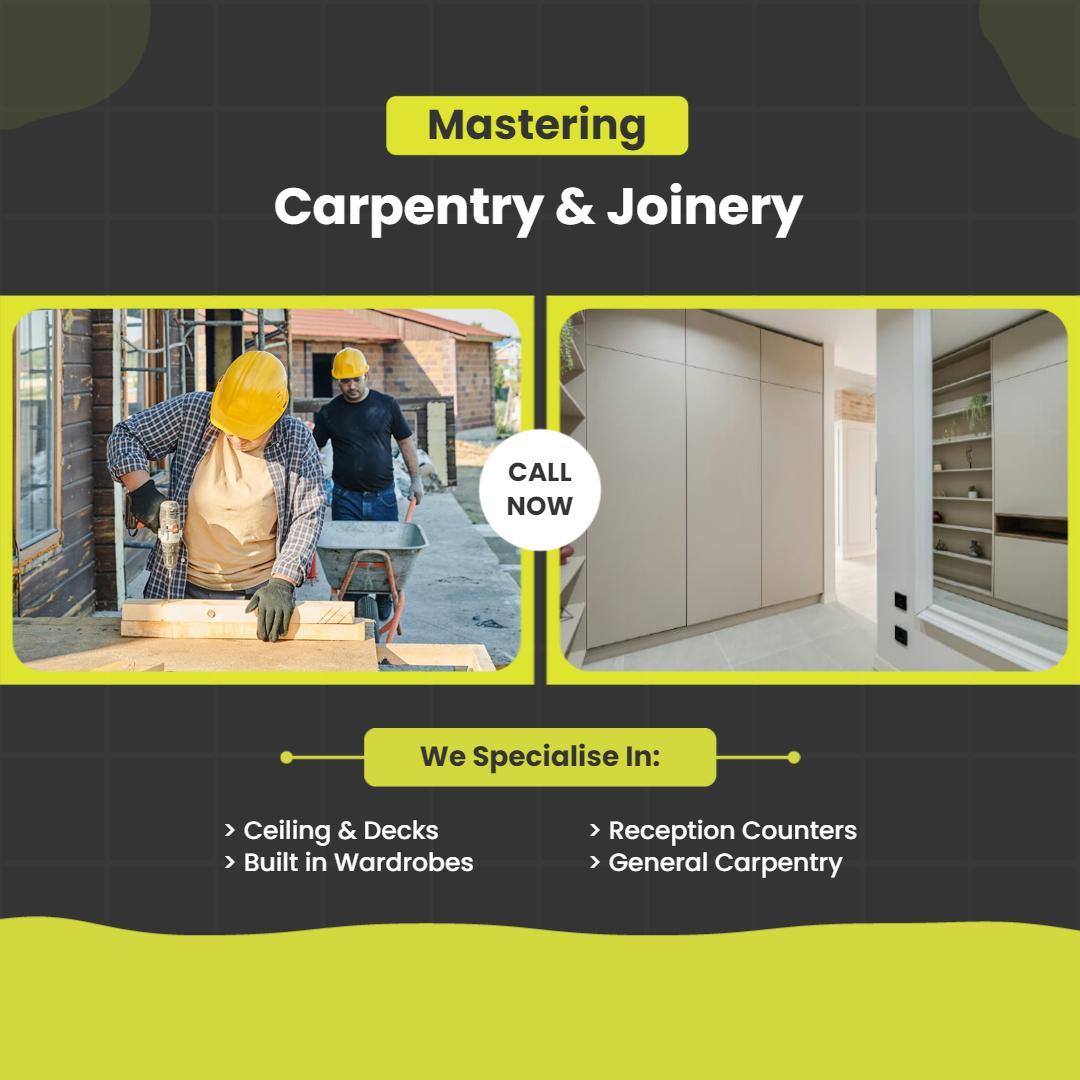 Carpentry and Joinery Services Instagram Flyer Template