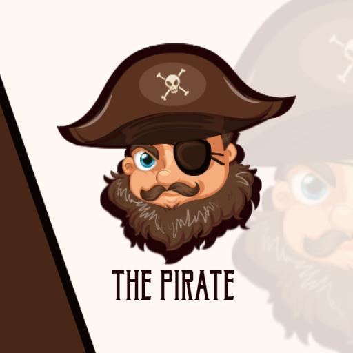 Cartoon Pirate Character Mascot Logo Template