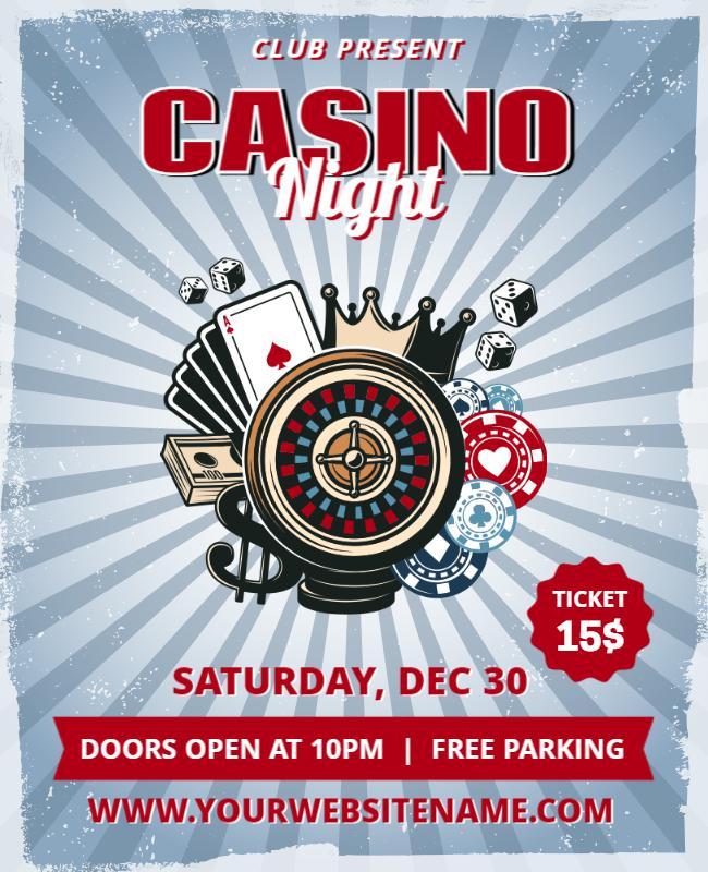 Casino Night Flyer Template