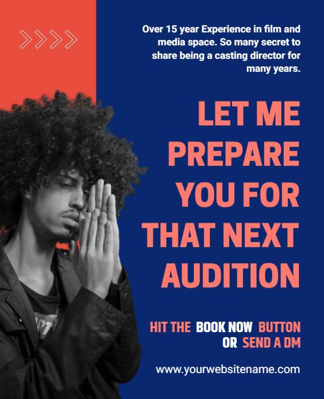 Casting Director Audition Preparation Flyer Template