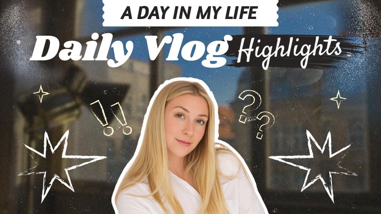 Casual Lifestyle Routine Daily Vlog YouTube Thumbnail Template