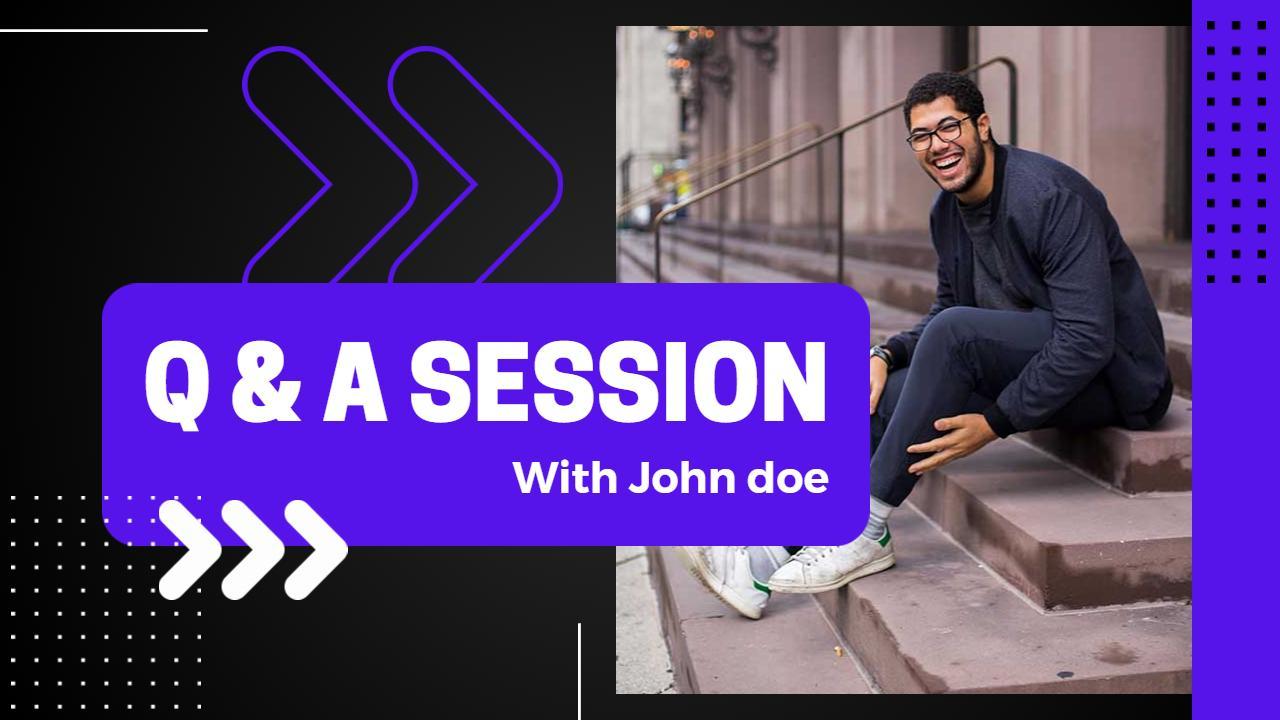Casual Q&A Session Engagement YouTube Thumbnail Template