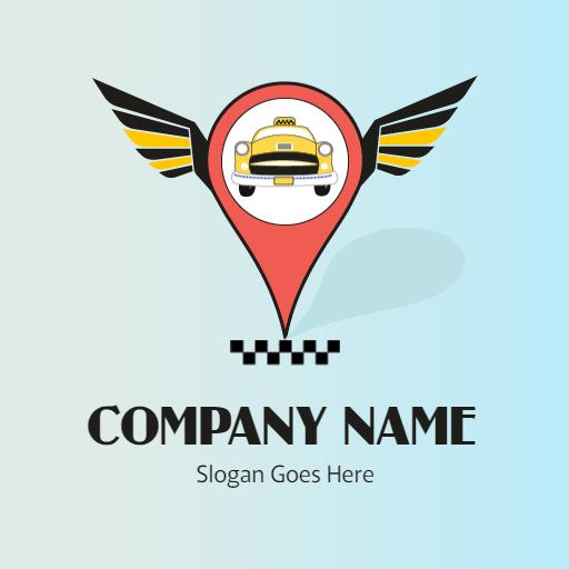 Catch a Ride with Our Iconic Taxi Service Logo Template
