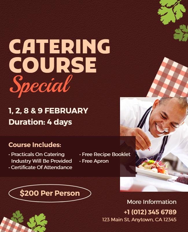 Catering Course Special Flyer Template