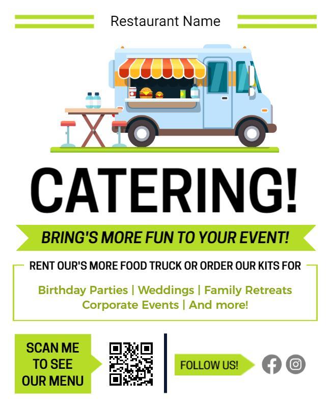 Catering Flyer Template Template