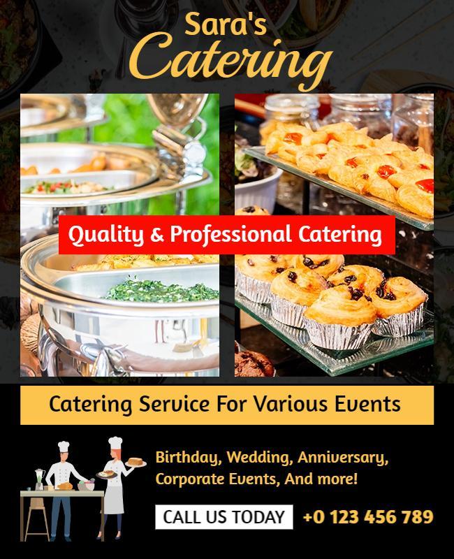 Catering Services Event Flyer Template