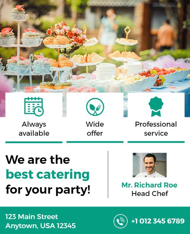 Catering Services Event Promotion Flyer Template